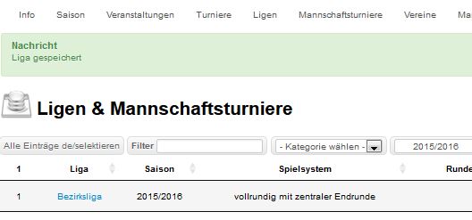 schnellstart ligen